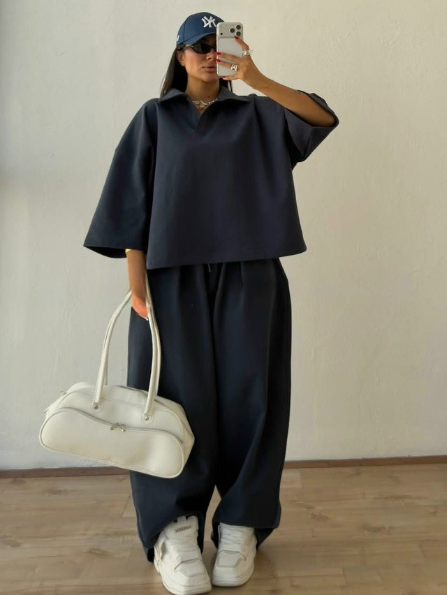 Купить Женский костюм синий оптом Садовод Интернет-каталог Садовод интернет-каталог