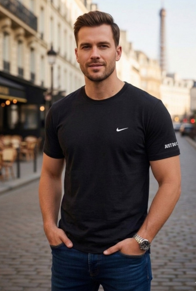 Купить Мужская футболка черная оптом Садовод Интернет-каталог Садовод интернет-каталог