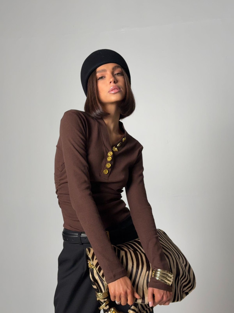 Купить Женская кофта коричневая оптом Садовод Интернет-каталог Садовод интернет-каталог