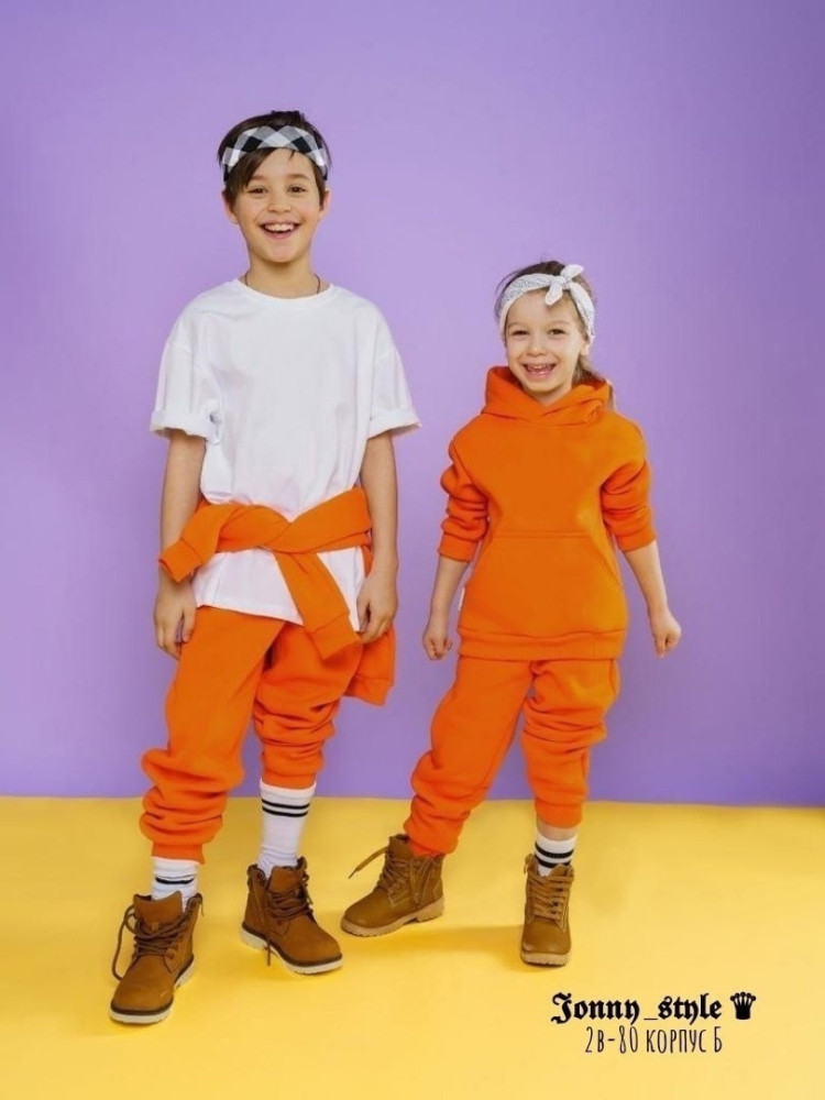 Купить Детский костюм оранжевый оптом Садовод Интернет-каталог Садовод интернет-каталог