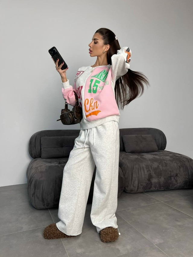 Купить Женский костюм светло-серый оптом Садовод Интернет-каталог Садовод интернет-каталог