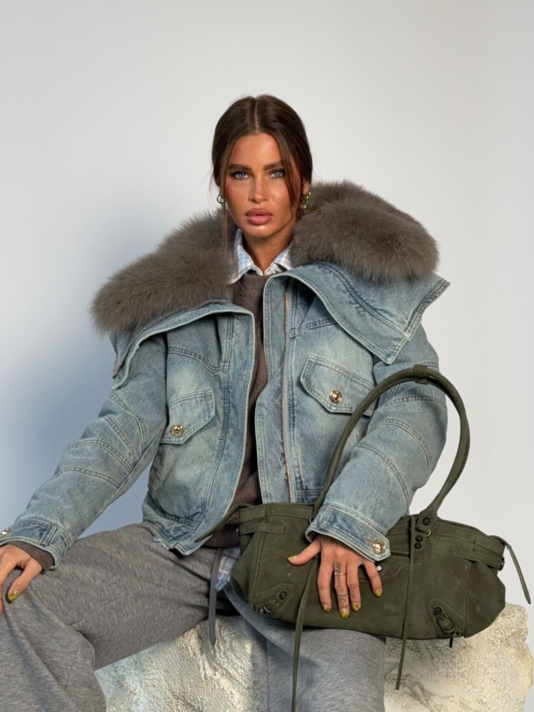 Купить Куртка женская голубая оптом Садовод Интернет-каталог Садовод интернет-каталог