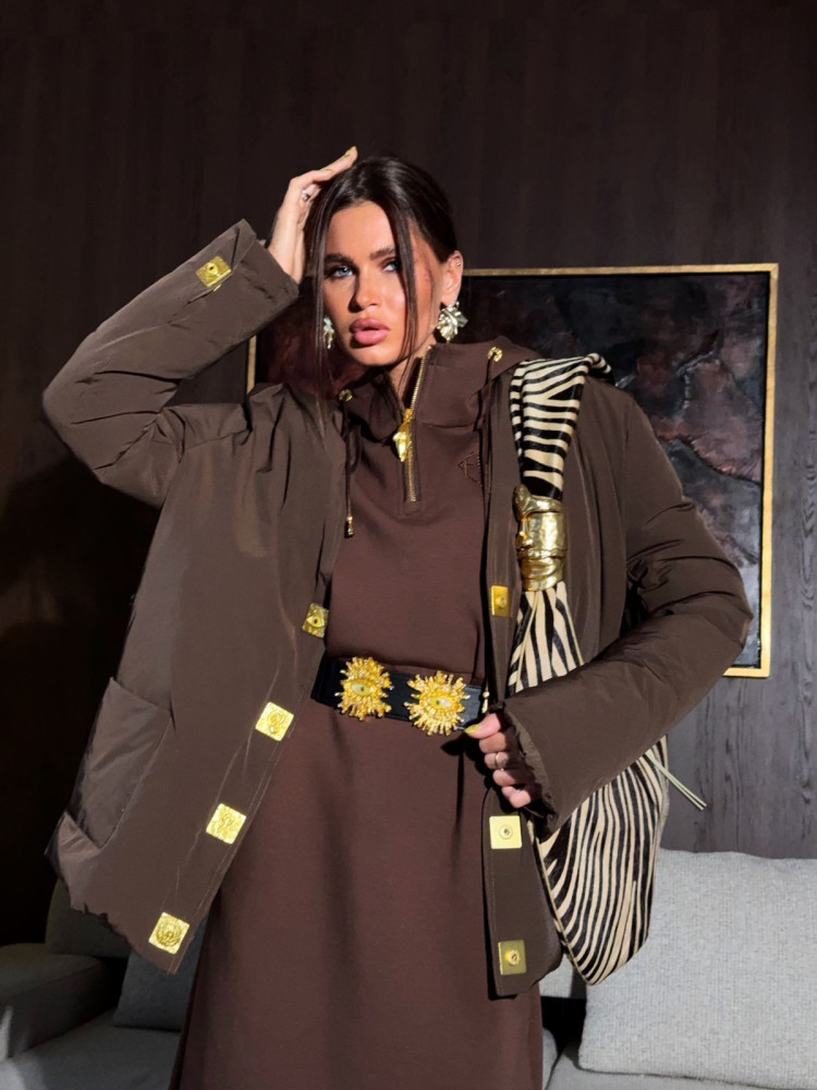 Купить Куртка женская коричневая оптом Садовод Интернет-каталог Садовод интернет-каталог