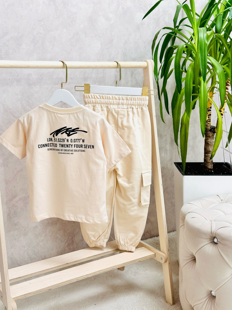 Купить Детский костюм бежевый оптом Садовод Интернет-каталог Садовод интернет-каталог