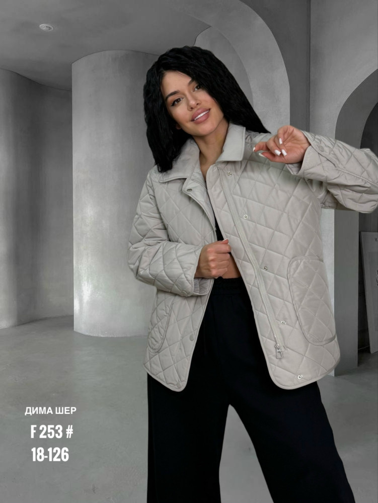 Купить Куртка женская серая оптом Садовод Интернет-каталог Садовод интернет-каталог