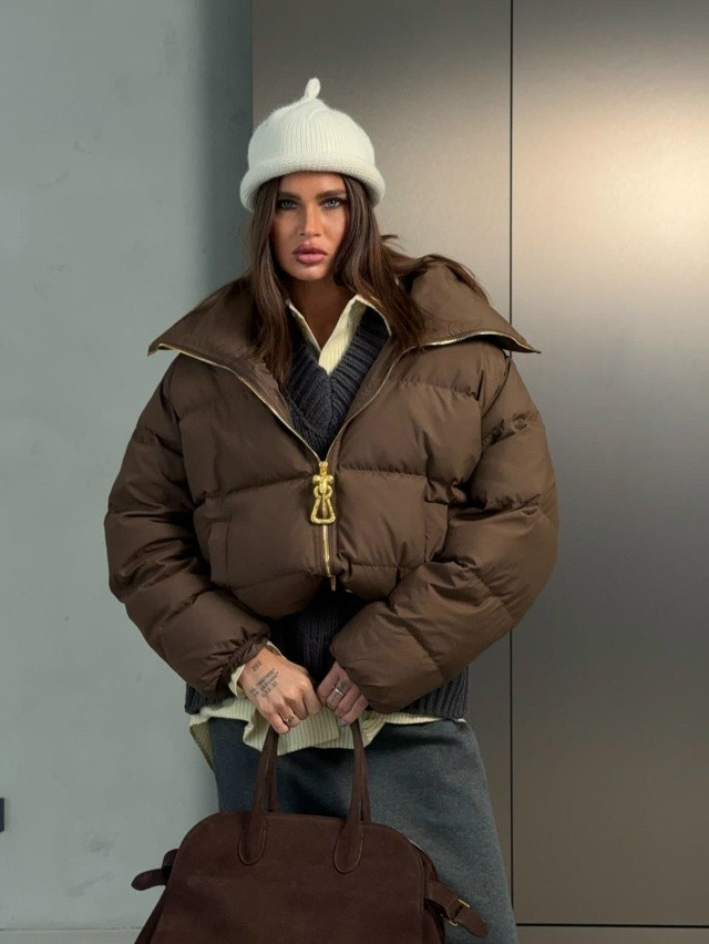 Купить Куртка женская коричневая оптом Садовод Интернет-каталог Садовод интернет-каталог