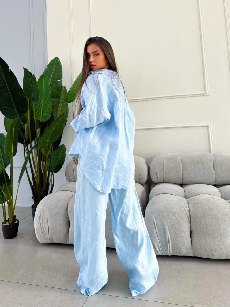 Купить Женский костюм голубой оптом Садовод Интернет-каталог Садовод интернет-каталог