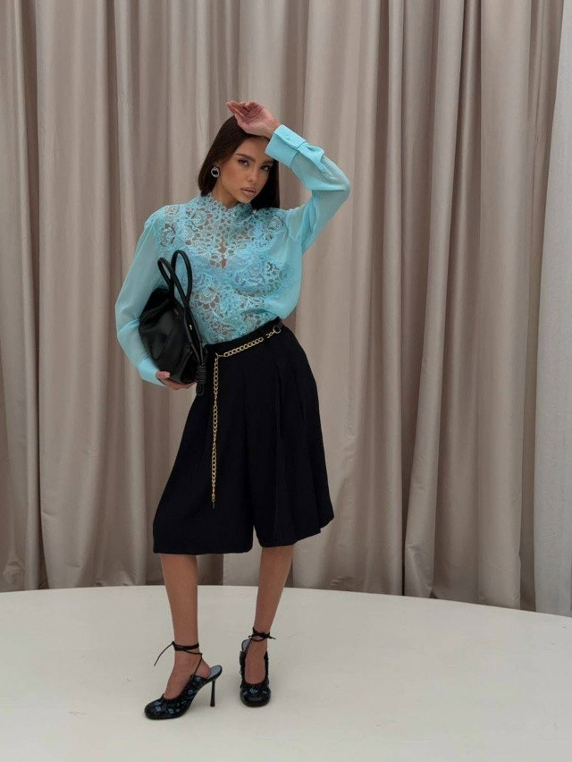 Купить Блузка голубая оптом Садовод Интернет-каталог Садовод интернет-каталог