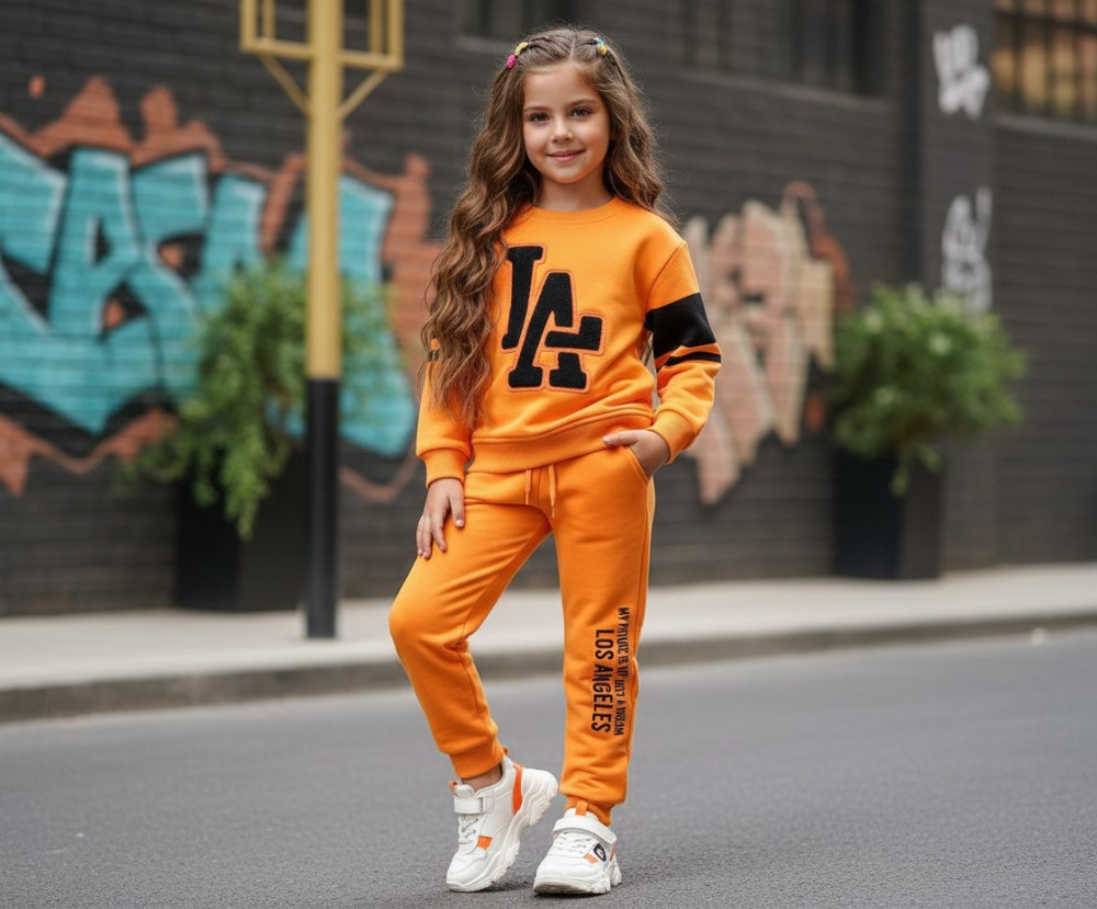 Купить Детский костюм оранжевый оптом Садовод Интернет-каталог Садовод интернет-каталог