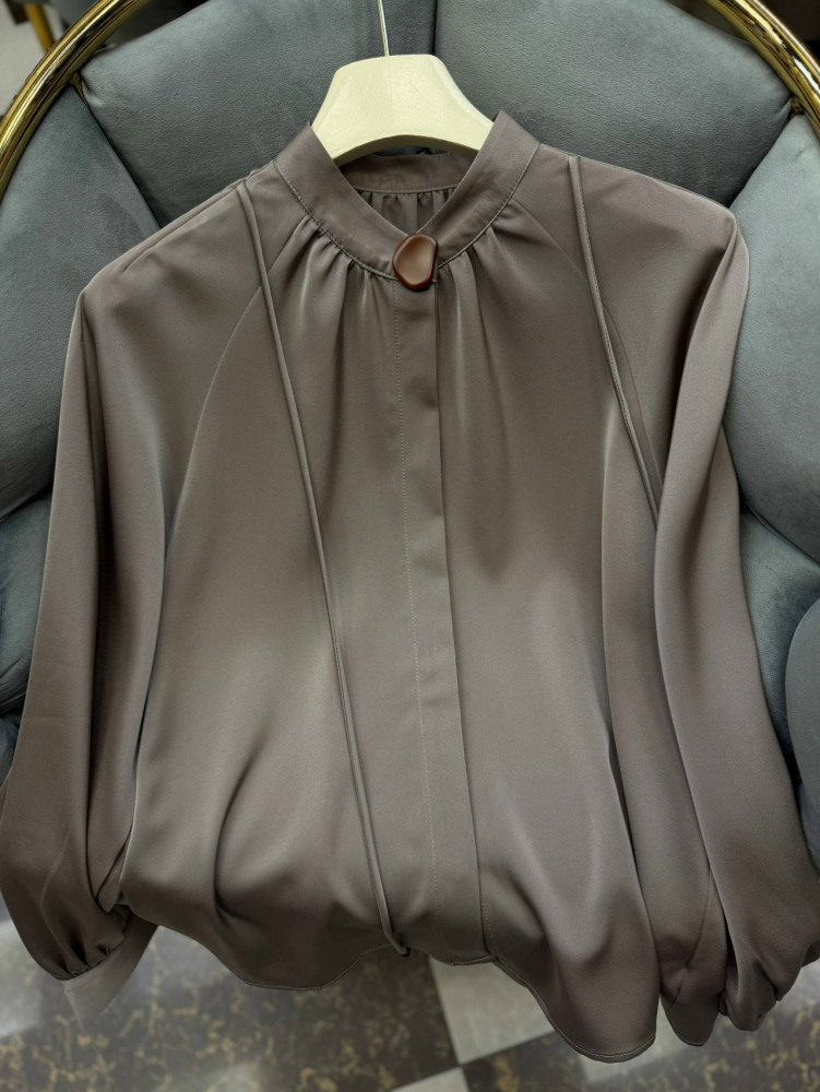 Купить Женская рубашка коричневая оптом Садовод Интернет-каталог Садовод интернет-каталог