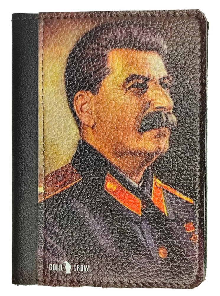 Купить Обложка кожаная на паспорт " Сталин" оптом Садовод Интернет-каталог Садовод интернет-каталог