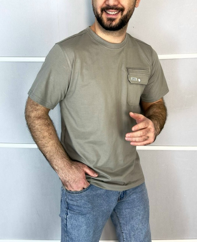 Купить Мужская футболка бежевая оптом Садовод Интернет-каталог Садовод интернет-каталог