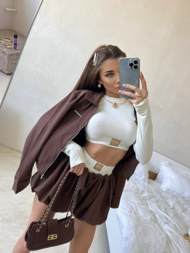 Купить Женский костюм коричневый оптом Садовод Интернет-каталог Садовод интернет-каталог