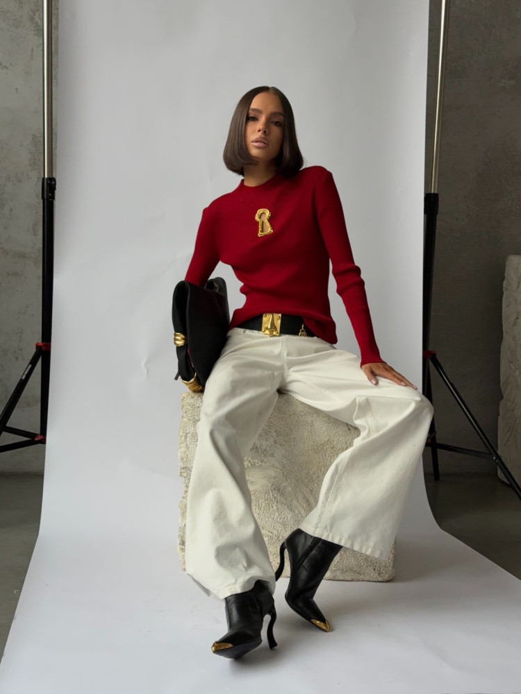 Купить Женская кофта красная оптом Садовод Интернет-каталог Садовод интернет-каталог