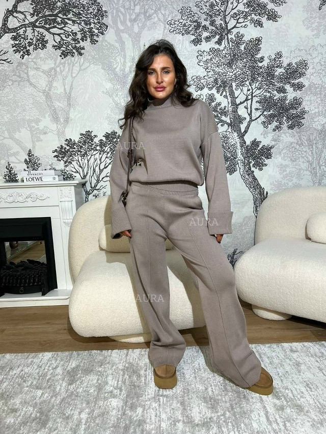 Купить Женский костюм коричневый оптом Садовод Интернет-каталог Садовод интернет-каталог