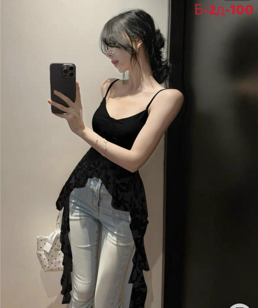 Купить Женская майка черная оптом Садовод Интернет-каталог Садовод интернет-каталог