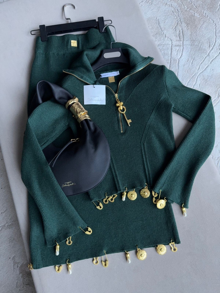 Купить Женский костюм зеленый оптом Садовод Интернет-каталог Садовод интернет-каталог