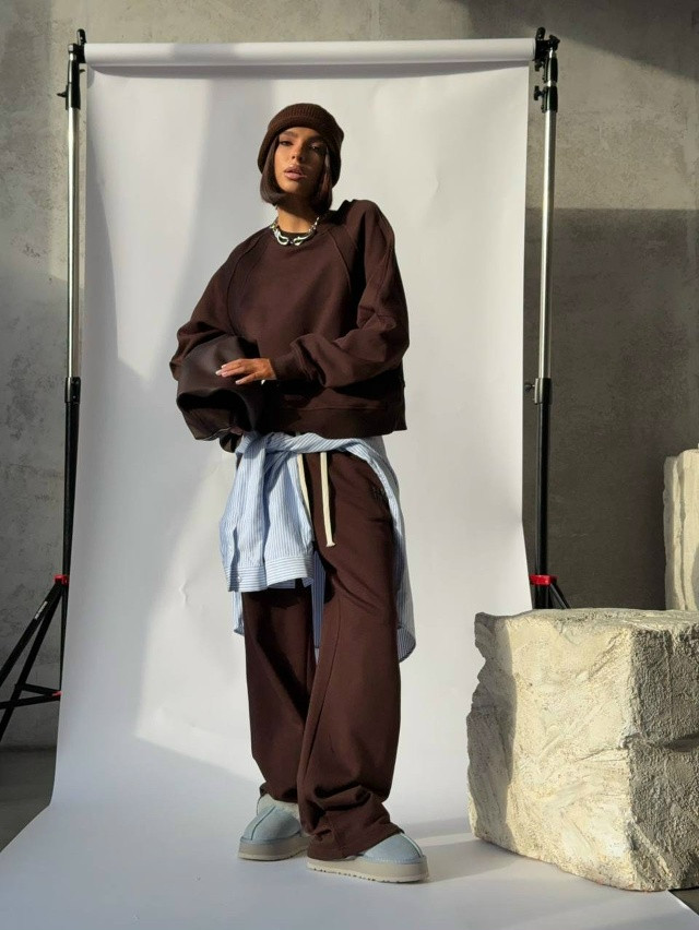 Купить Женский костюм коричневый оптом Садовод Интернет-каталог Садовод интернет-каталог