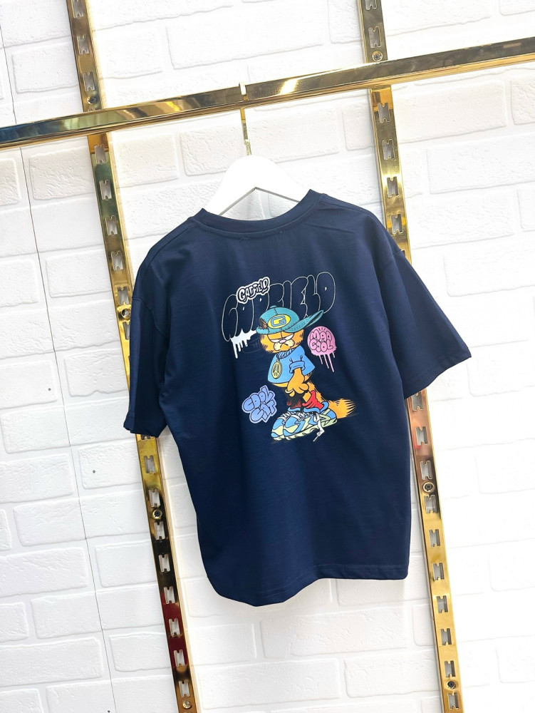 Купить Детская футболка синяя оптом Садовод Интернет-каталог Садовод интернет-каталог