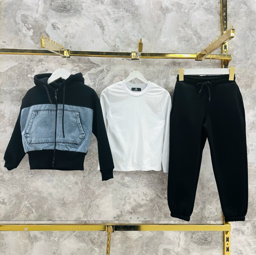 Купить Детский костюм черный оптом Садовод Интернет-каталог Садовод интернет-каталог