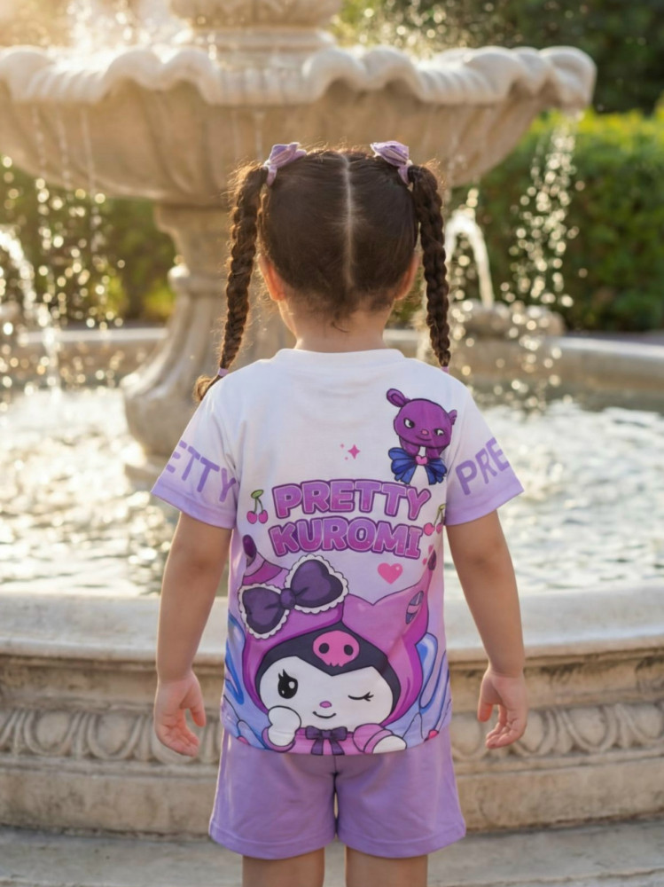 Купить Детская футболка фиолетовая оптом Садовод Интернет-каталог Садовод интернет-каталог