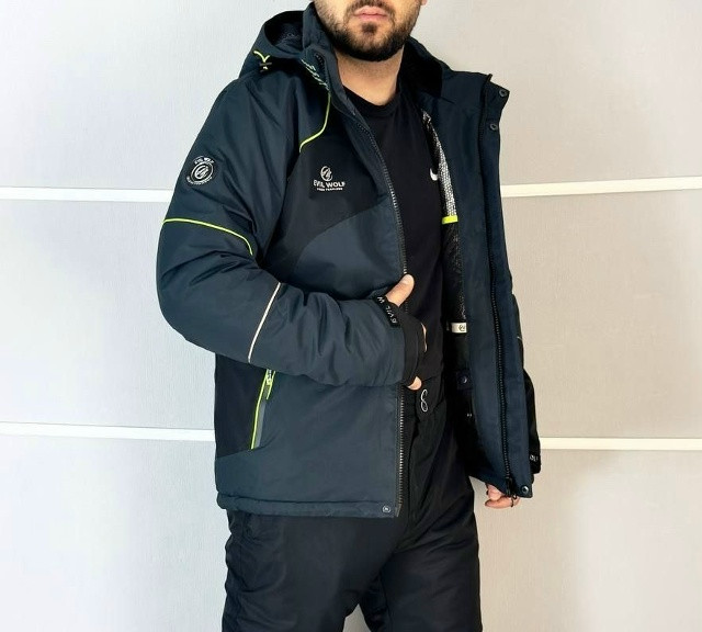 Купить Куртка мужская темно-серая оптом Садовод Интернет-каталог Садовод интернет-каталог