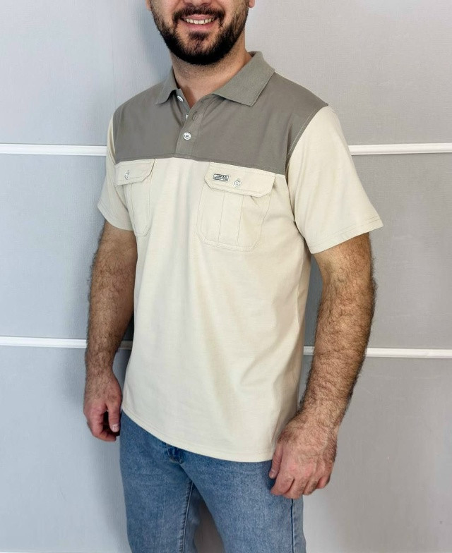 Купить Мужская футболка бежевая оптом Садовод Интернет-каталог Садовод интернет-каталог