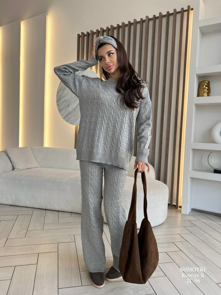 Купить Женский костюм серый оптом Садовод Интернет-каталог Садовод интернет-каталог