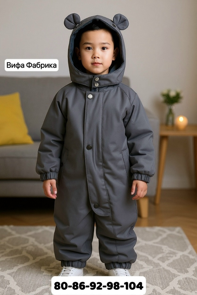 Купить Детский комбинезон темно-серый оптом Садовод Интернет-каталог Садовод интернет-каталог