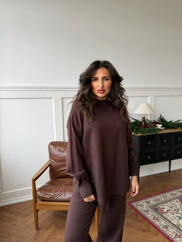 Купить Женский костюм коричневый оптом Садовод Интернет-каталог Садовод интернет-каталог