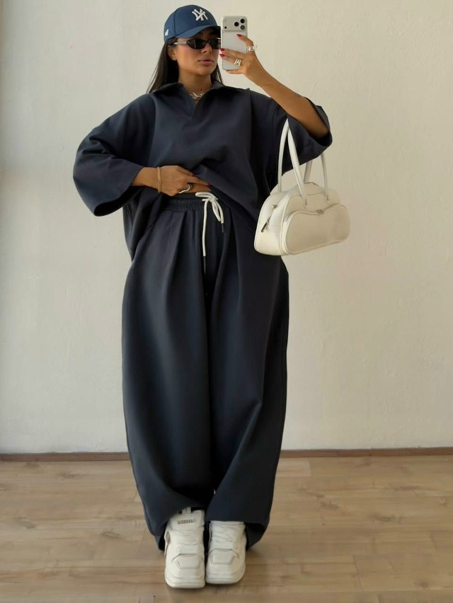 Купить Женский костюм синий оптом Садовод Интернет-каталог Садовод интернет-каталог