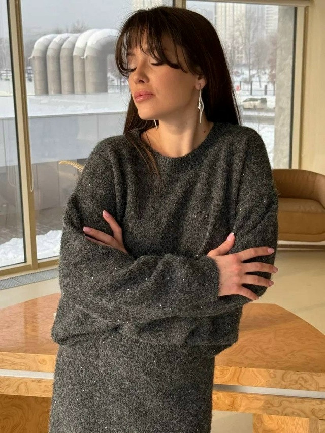 Купить Женский костюм темно-серый оптом Садовод Интернет-каталог Садовод интернет-каталог