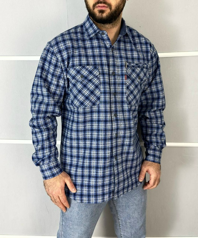 Купить Мужская рубашка голубая оптом Садовод Интернет-каталог Садовод интернет-каталог