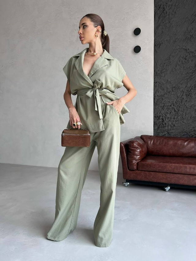 Купить Женский костюм зеленый оптом Садовод Интернет-каталог Садовод интернет-каталог