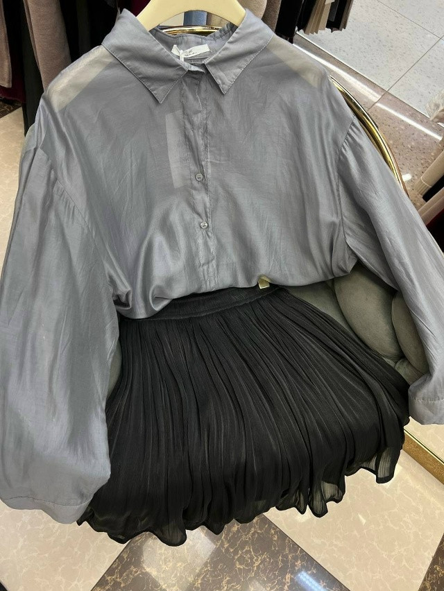 Купить Женская рубашка серая оптом Садовод Интернет-каталог Садовод интернет-каталог