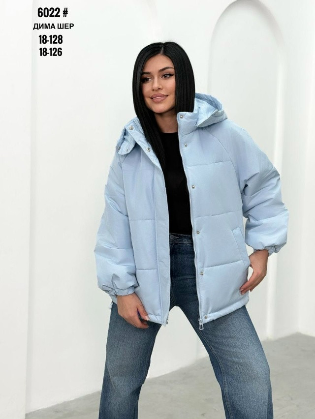 Купить Куртка женская голубая оптом Садовод Интернет-каталог Садовод интернет-каталог