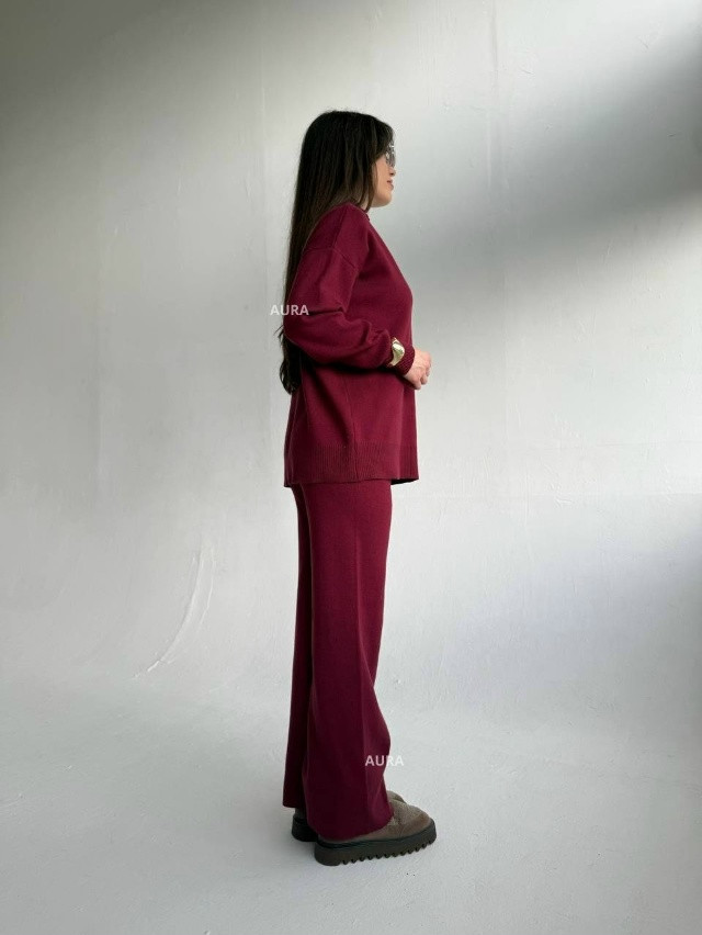 Купить Женский костюм бордовый оптом Садовод Интернет-каталог Садовод интернет-каталог