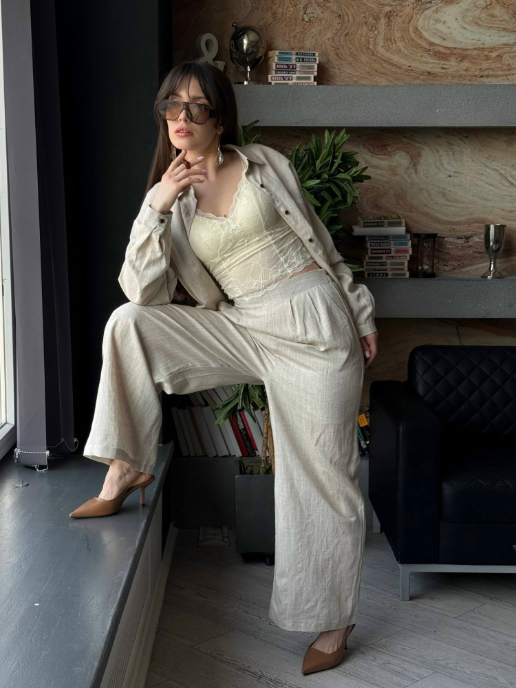 Купить Женский костюм бежевый оптом Садовод Интернет-каталог Садовод интернет-каталог