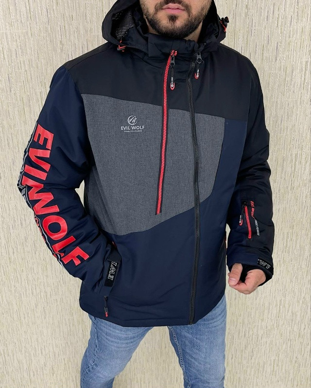 Купить Куртка мужская синяя оптом Садовод Интернет-каталог Садовод интернет-каталог