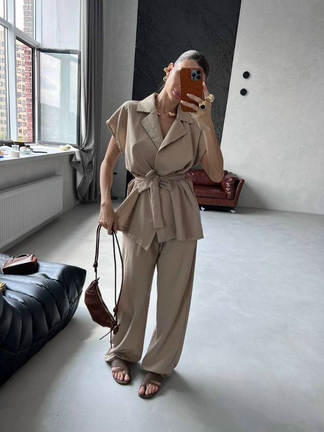 Купить Женский костюм коричневый оптом Садовод Интернет-каталог Садовод интернет-каталог