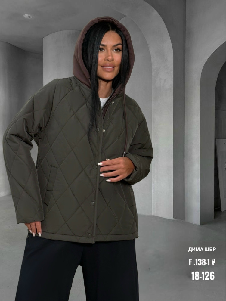 Купить Куртка женская зеленая оптом Садовод Интернет-каталог Садовод интернет-каталог