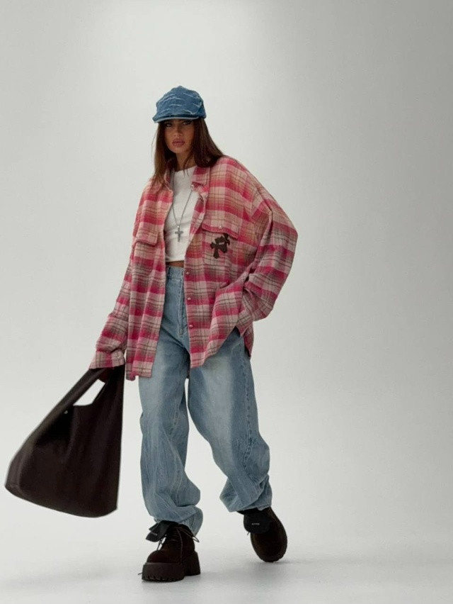 Купить Женская рубашка розовая оптом Садовод Интернет-каталог Садовод интернет-каталог