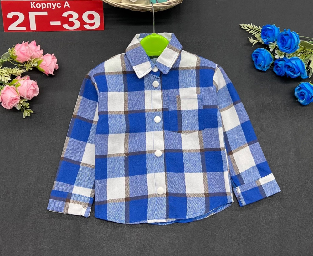 Купить Детская рубашка темно-синяя оптом Садовод Интернет-каталог Садовод интернет-каталог