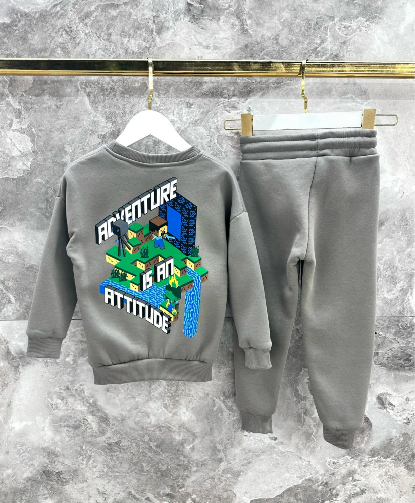 Купить Детский костюм серый оптом Садовод Интернет-каталог Садовод интернет-каталог