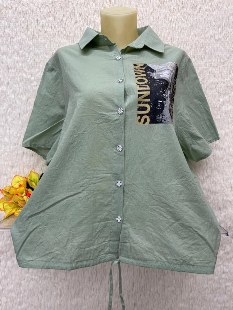 Купить Женская рубашка зеленая оптом Садовод Интернет-каталог Садовод интернет-каталог