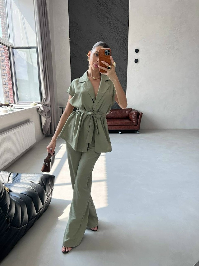 Купить Женский костюм зеленый оптом Садовод Интернет-каталог Садовод интернет-каталог