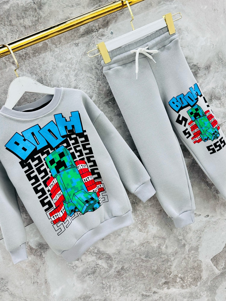 Купить Детский костюм серый оптом Садовод Интернет-каталог Садовод интернет-каталог