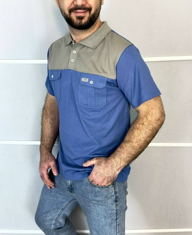 Купить Мужская футболка синяя оптом Садовод Интернет-каталог Садовод интернет-каталог