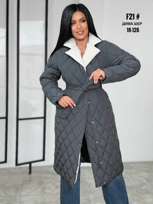 Купить Куртка женская серая оптом Садовод Интернет-каталог Садовод интернет-каталог