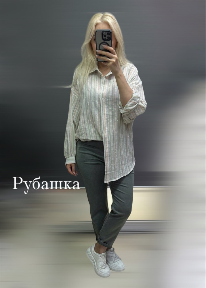 Купить Женская рубашка серая оптом Садовод Интернет-каталог Садовод интернет-каталог